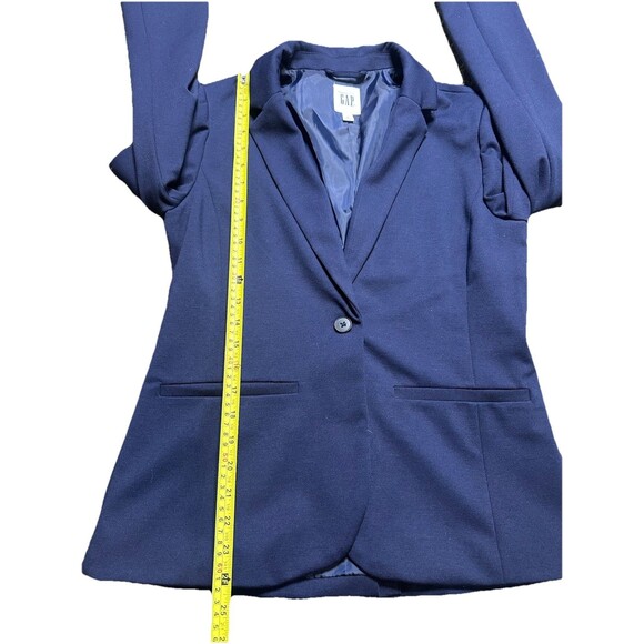 Gap Academy Blazer Women’s 6 Navy Blue Office Corporate Single Button Jacket - Picture 8 of 9